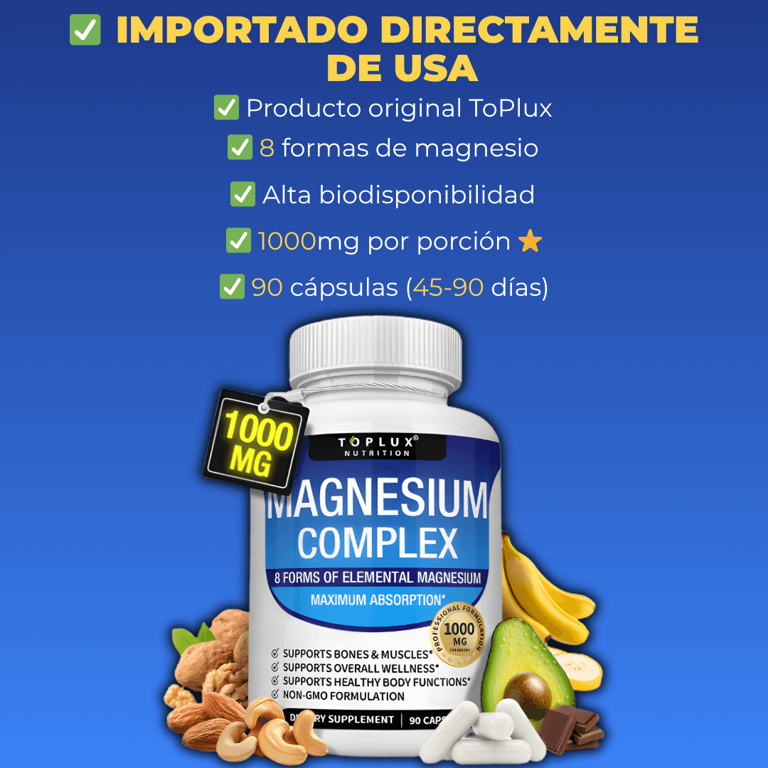 EL COMPLEJO DE MAGNESIO MÁS COMPLETO DEL MERCADO