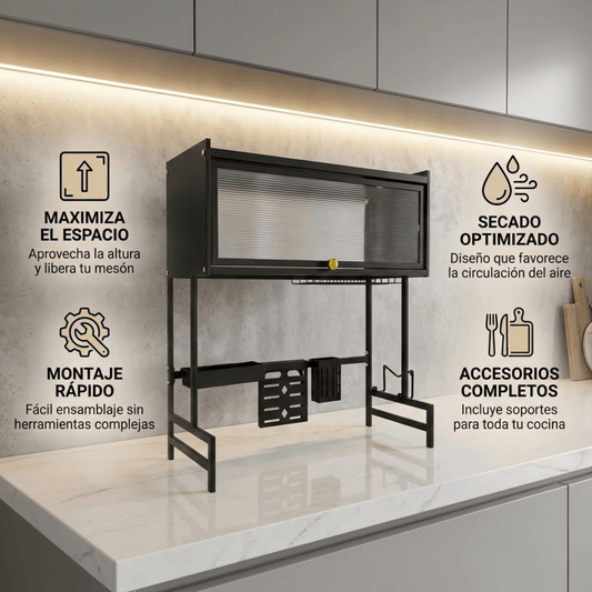 Organizador de Cocina 360° - Seca, Organiza y Protege.