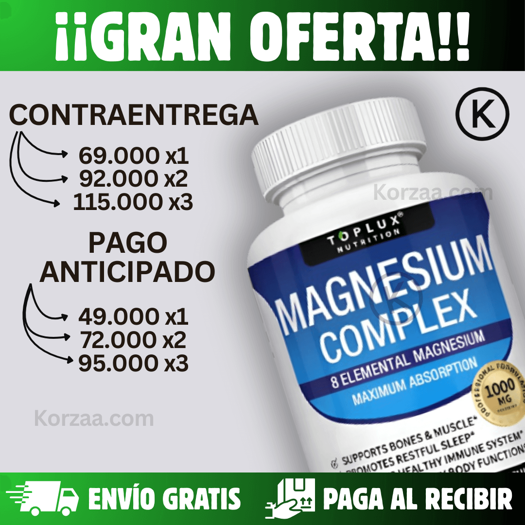 EL COMPLEJO DE MAGNESIO MÁS COMPLETO DEL MERCADO