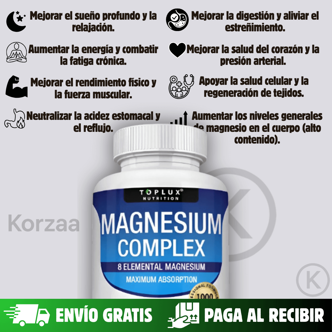 EL COMPLEJO DE MAGNESIO MÁS COMPLETO DEL MERCADO