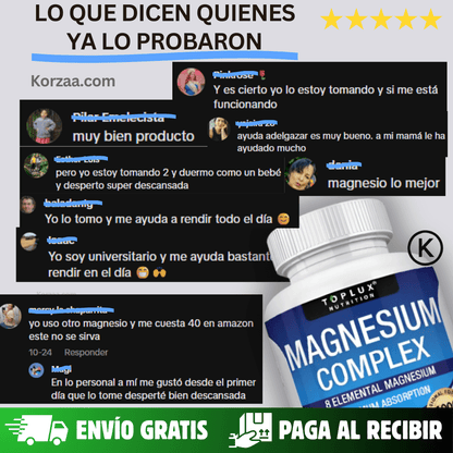 EL COMPLEJO DE MAGNESIO MÁS COMPLETO DEL MERCADO